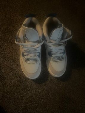 Jordan Kids' White and Gray Sneakers